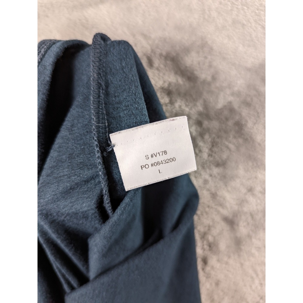 Vuori Shirt Mens Large Blue Heathered Strato Tech Long Sleeve Tee Athletic V178 - Picture 4 of 8